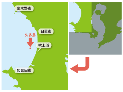 地図：久多島の位置